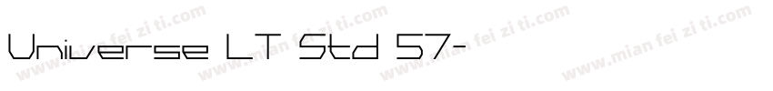 Universe LT Std 57字体转换